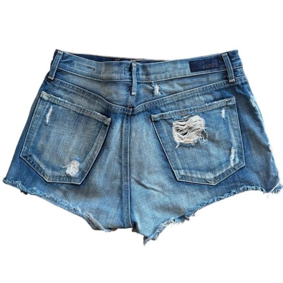 AGOLDE distressed denim shorts - Picture 2 of 5